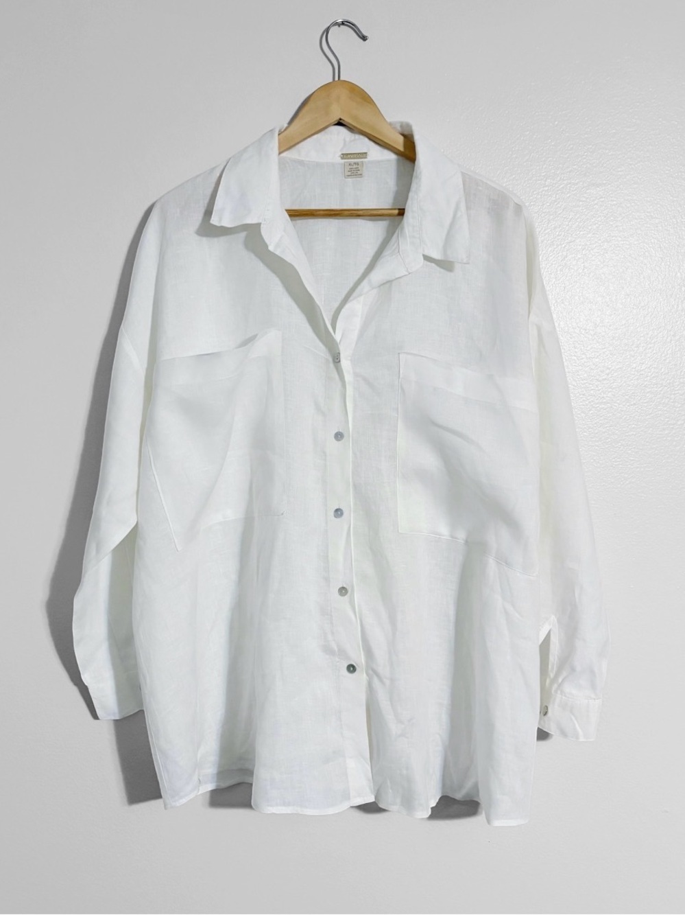 Magaschoni Linen Button Down Shirt
